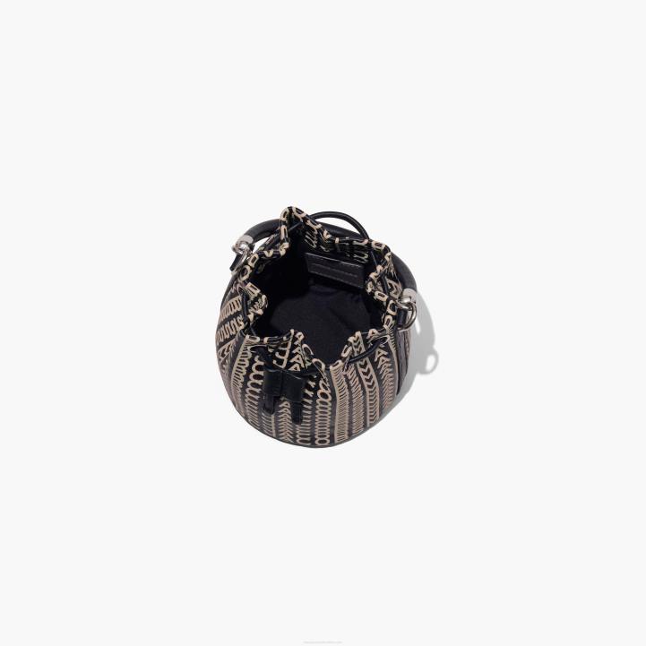 dk Marc Jacobs mikro bucket tasken i monogram læder 0N88140