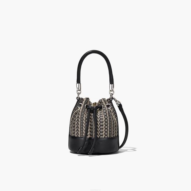 dk Marc Jacobs monogram mikro bucket bag beige multi 402Z141