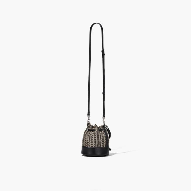 dk Marc Jacobs monogram mikro bucket bag beige multi 402Z141
