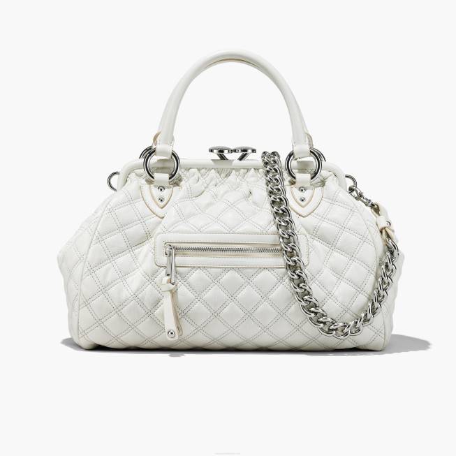 dk Marc Jacobs re-edition quiltet læder stam taske sky hvid 402Z202