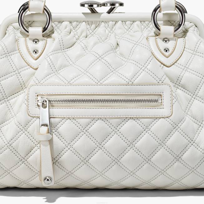 dk Marc Jacobs re-edition quiltet læder stam taske sky hvid 402Z202
