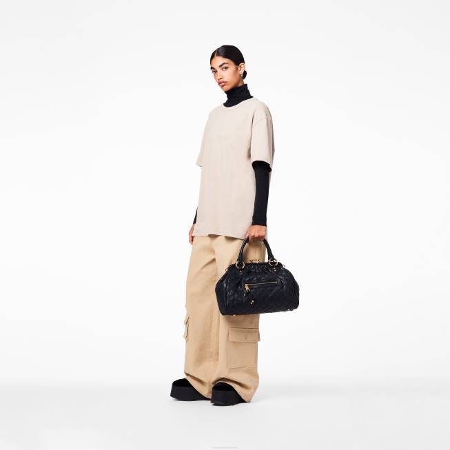 dk Marc Jacobs re-edition quiltet læder stam taske sort 402Z201