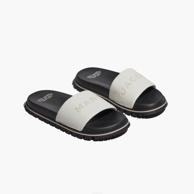 dk Marc Jacobs læder slide bomuld hvid 402Z588