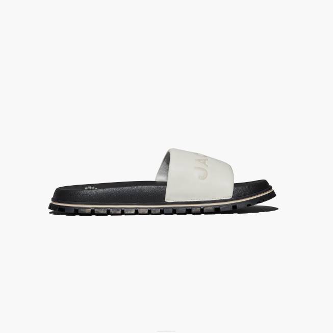 dk Marc Jacobs læder slide bomuld hvid 402Z588