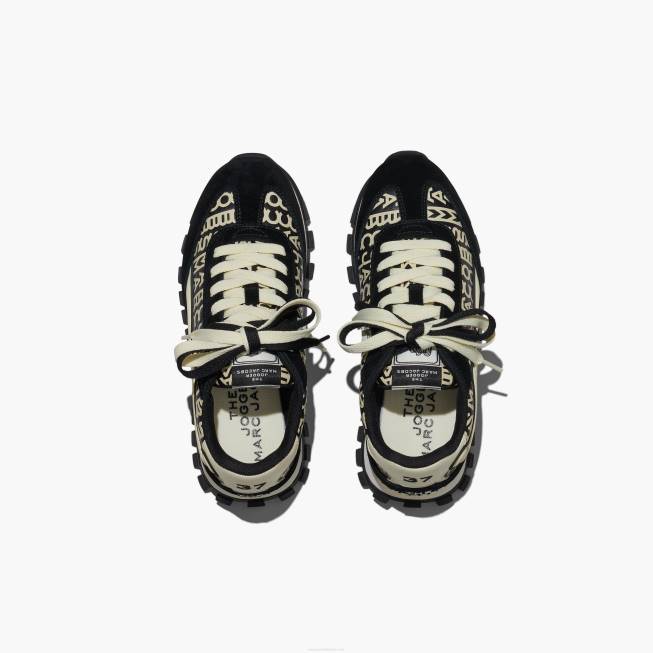 dk Marc Jacobs den monogram læder jogger sort/hvid 402Z499