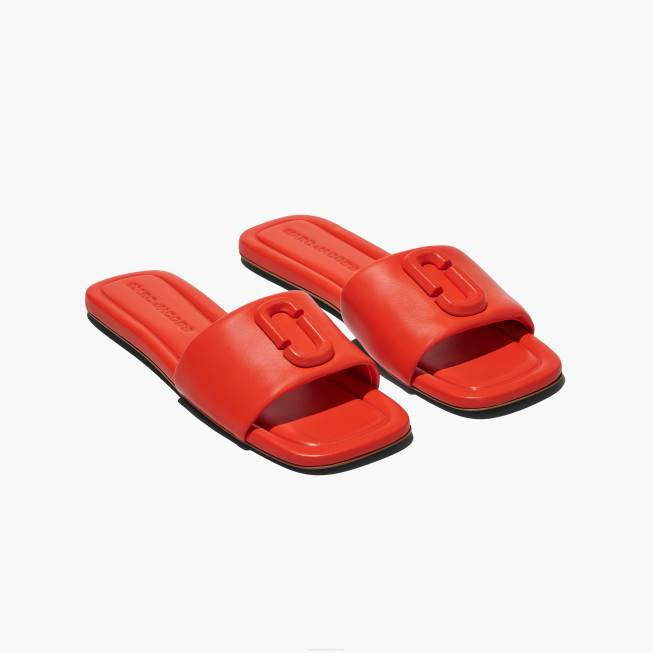 dk Marc Jacobs lædersandalen elektrisk orange 402Z584