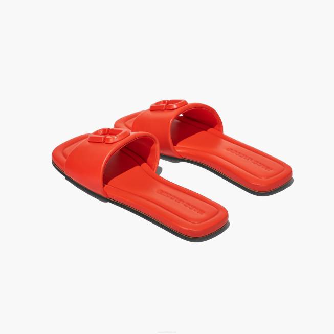 dk Marc Jacobs lædersandalen elektrisk orange 402Z584