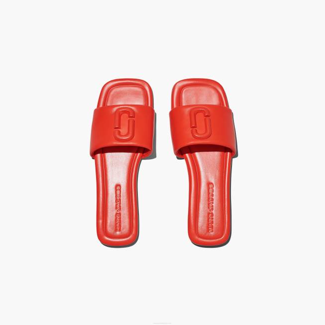 dk Marc Jacobs lædersandalen elektrisk orange 402Z584