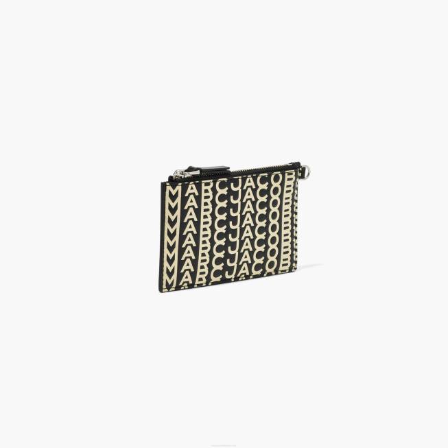 dk Marc Jacobs monogram læder top lynlås armbånd sort/hvid 402Z306