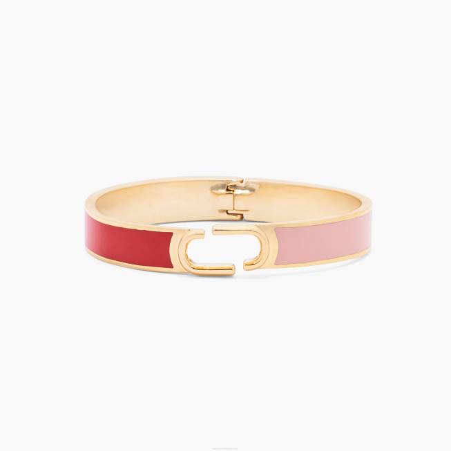dk Marc Jacobs hængslet armring ægte rød multi/guld 402Z429