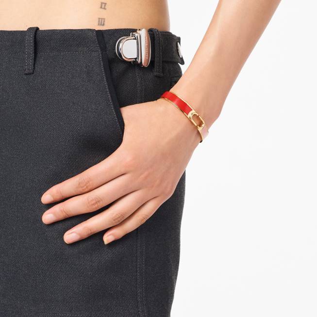 dk Marc Jacobs hængslet armring ægte rød multi/guld 402Z429