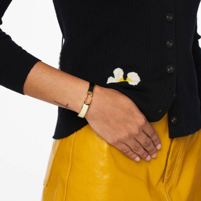 dk Marc Jacobs hængslet armring sort/guld 402Z431