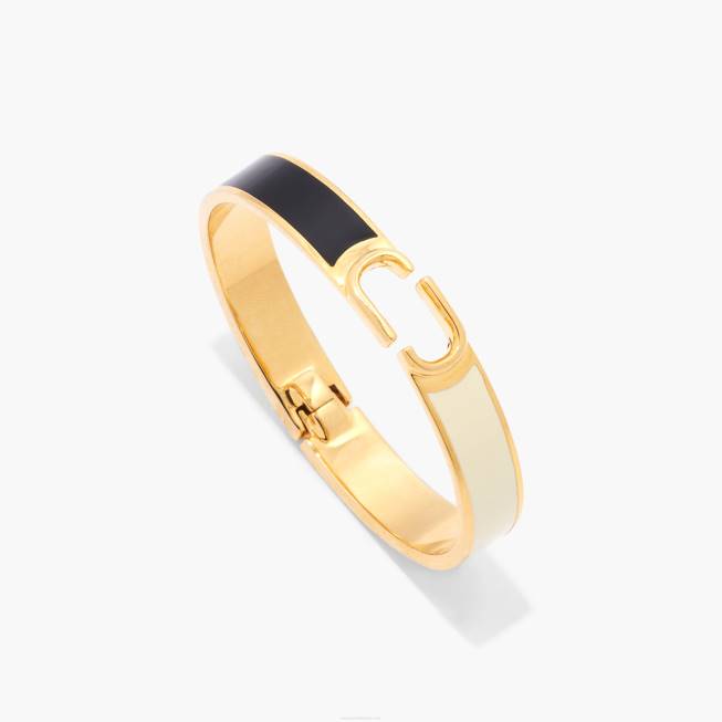 dk Marc Jacobs hængslet armring sort/guld 402Z431