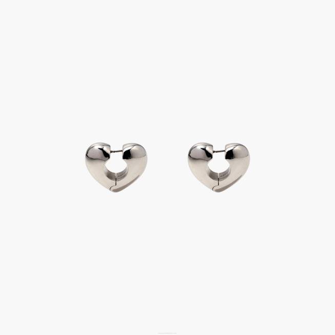 dk Marc Jacobs de charmerede boblehjertebøjler sølv 402Z441