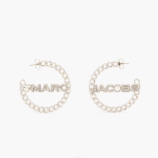 dk Marc Jacobs de charmerede kædebøjler krystal/sølv 402Z445
