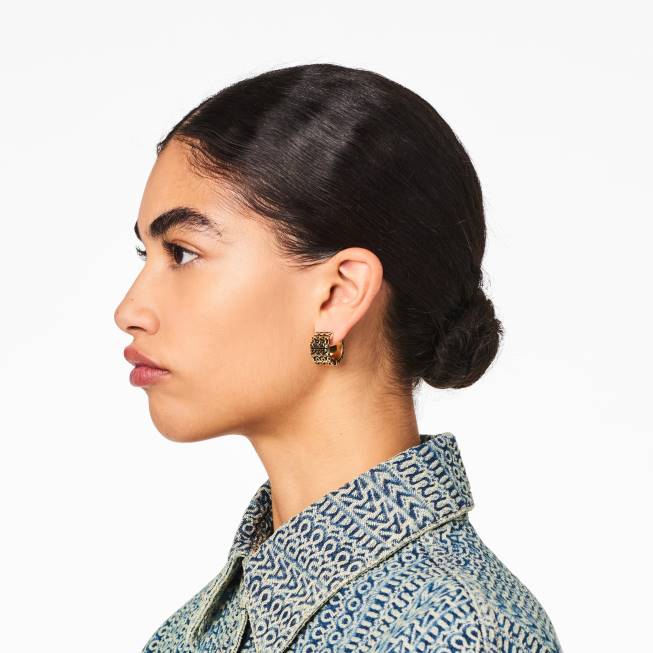 dk Marc Jacobs de monogramgraverede bøjler i ældet guld 402Z438