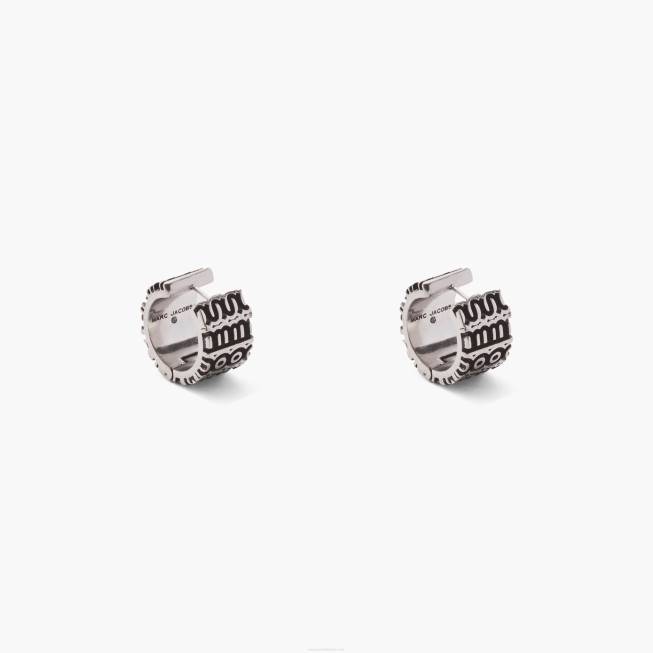 dk Marc Jacobs de monogramgraverede bøjler i ældet sølv 402Z439