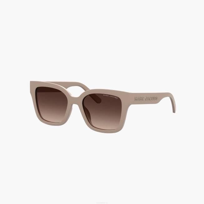 dk Marc Jacobs firkantede solbriller beige 402Z378