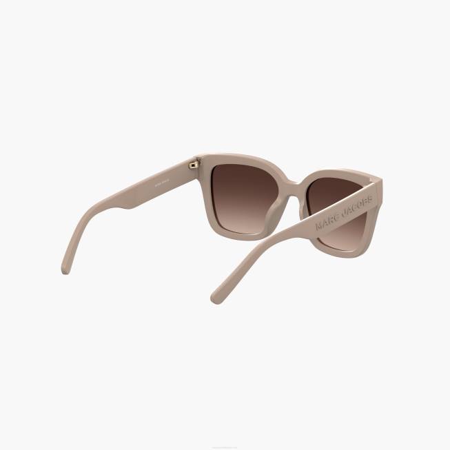 dk Marc Jacobs firkantede solbriller beige 402Z378