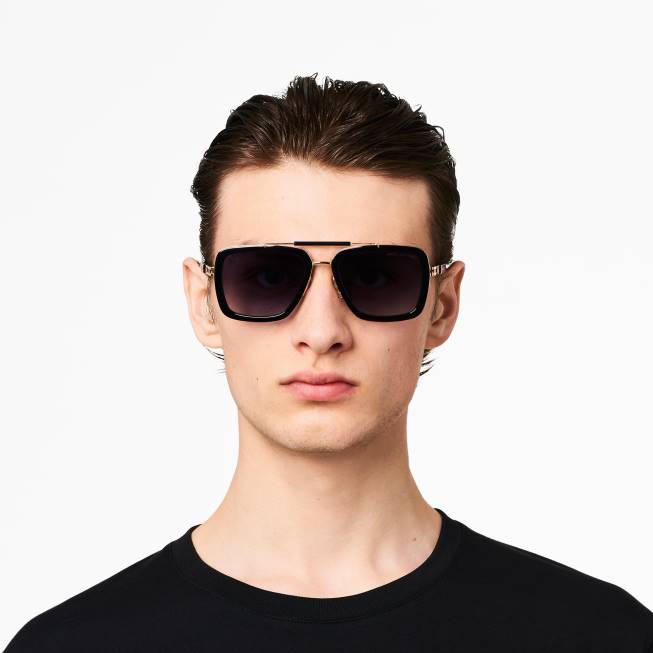 dk Marc Jacobs ikon firkantede pilot solbriller sort 402Z381