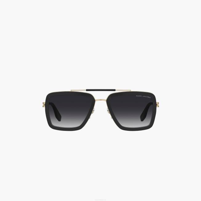 dk Marc Jacobs ikon firkantede pilot solbriller sort 402Z381