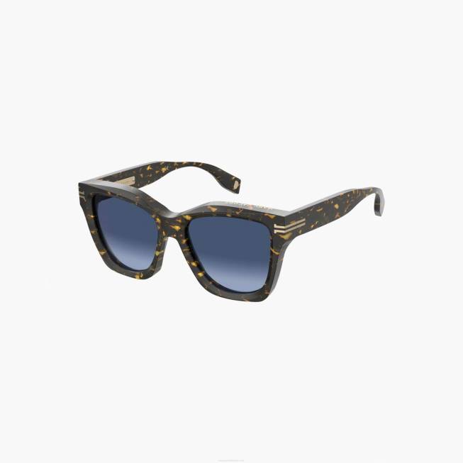 dk Marc Jacobs ikon kant overdimensionerede firkantede solbriller havana 402Z389