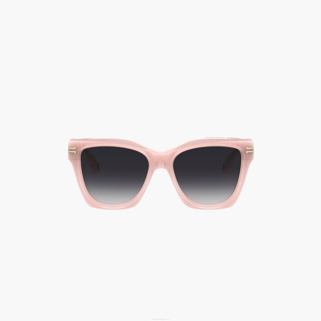 dk Marc Jacobs ikon kant overdimensionerede firkantede solbriller pink 402Z373