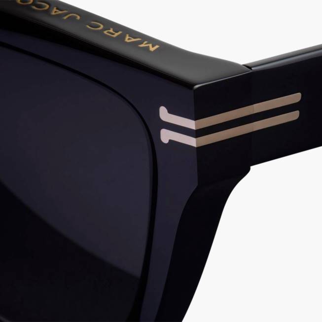 dk Marc Jacobs ikon kant overdimensionerede firkantede solbriller sorte 402Z388