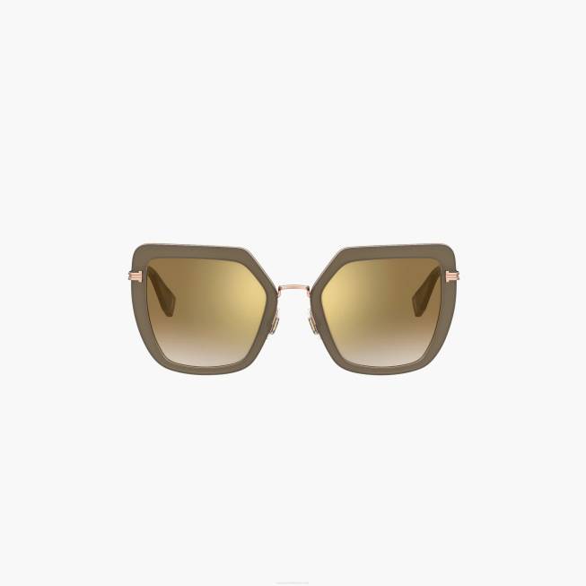 dk Marc Jacobs ikon overdimensionerede sommerfugle solbriller mudder/guld 402Z387