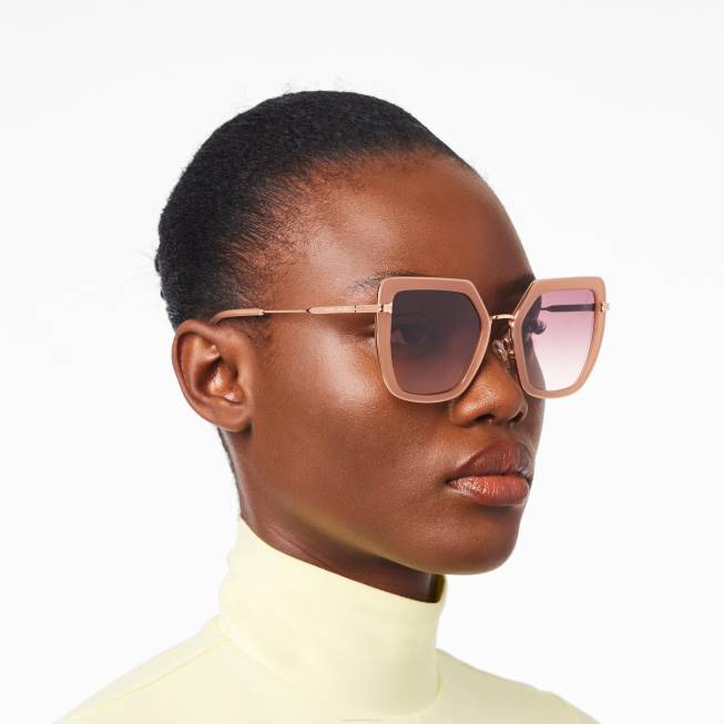 dk Marc Jacobs ikon overdimensionerede sommerfugle solbriller nøgen/guld 402Z380