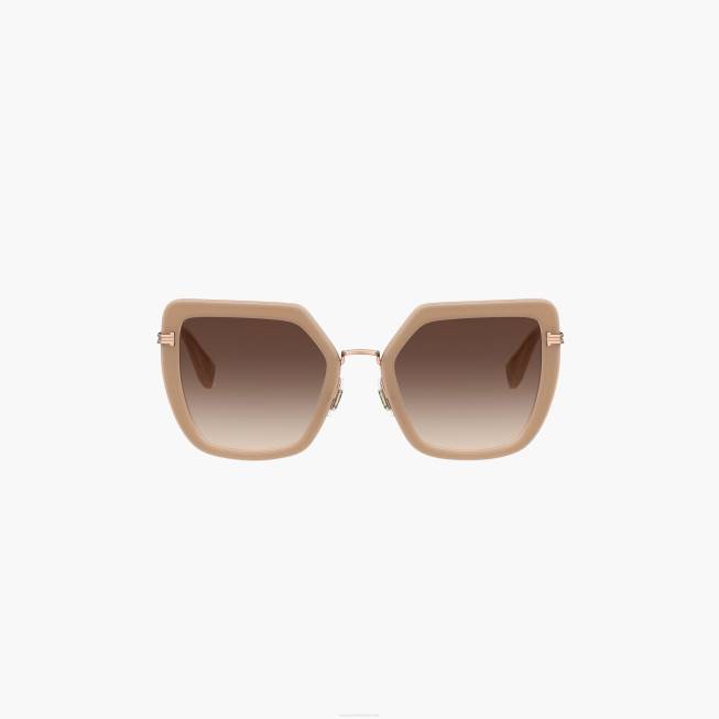dk Marc Jacobs ikon overdimensionerede sommerfugle solbriller nøgen/guld 402Z380