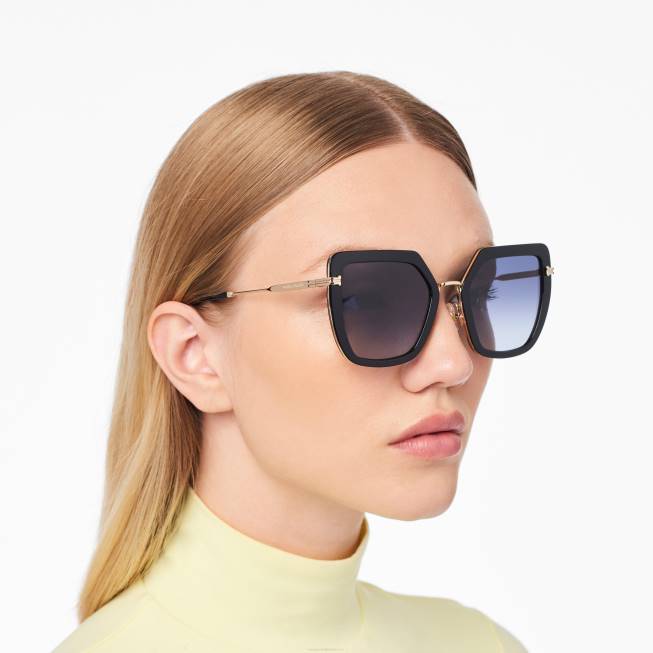 dk Marc Jacobs ikon oversized butterfly solbriller sort/guld 402Z379