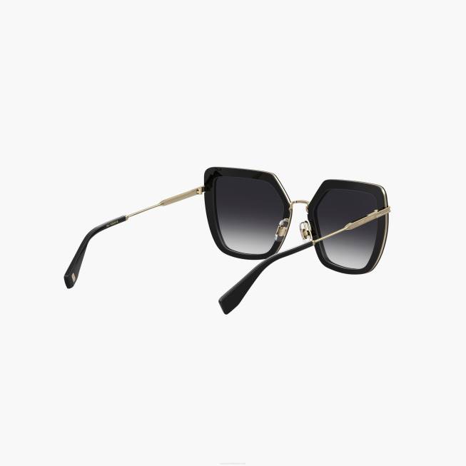 dk Marc Jacobs ikon oversized butterfly solbriller sort/guld 402Z379
