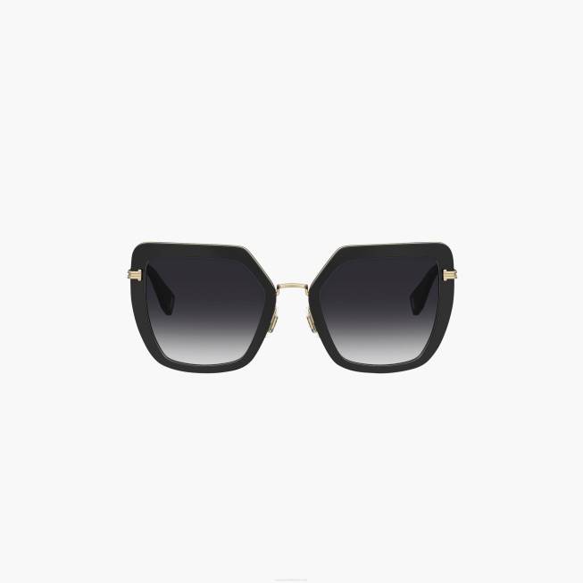 dk Marc Jacobs ikon oversized butterfly solbriller sort/guld 402Z379