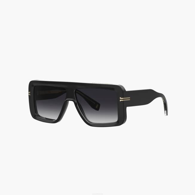 dk Marc Jacobs ikon rektangulære solbriller sort 402Z386