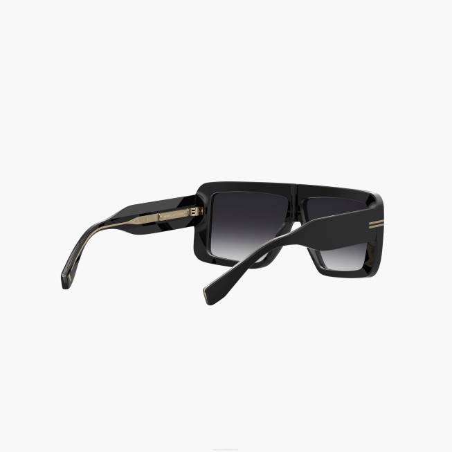 dk Marc Jacobs ikon rektangulære solbriller sort 402Z386