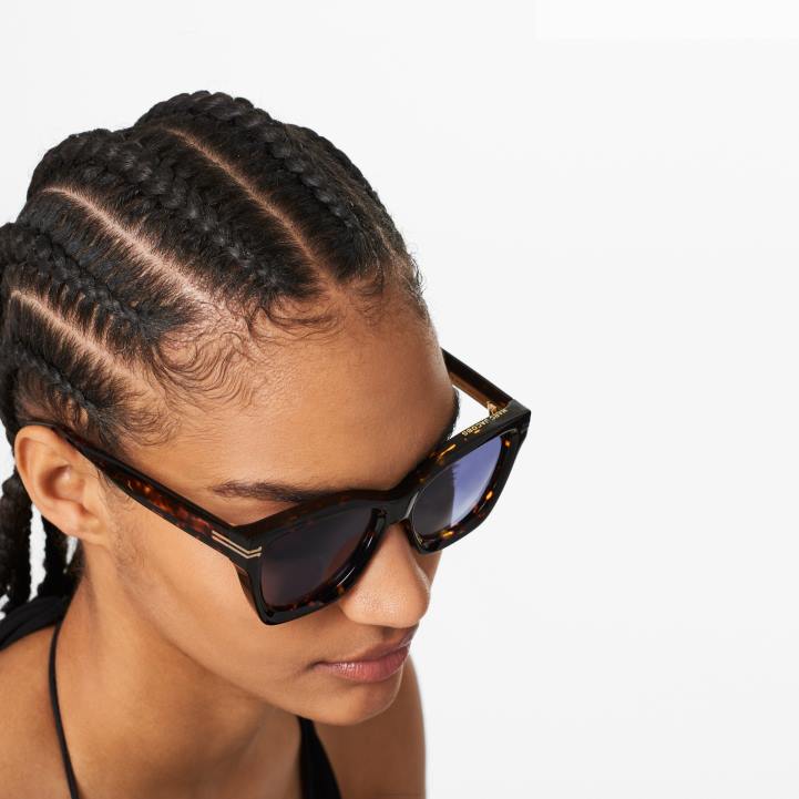 dk Marc Jacobs ikonkant overdimensionerede firkantede solbriller 0N88389