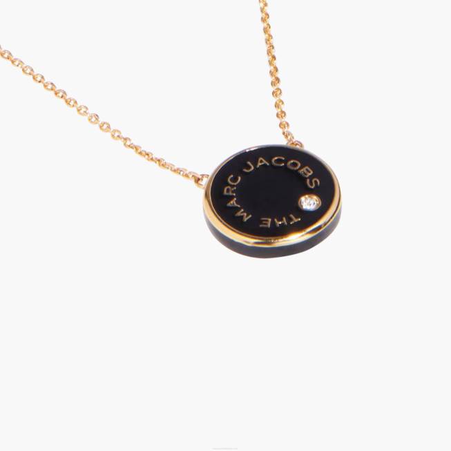 dk Marc Jacobs medaljonvedhænget creme/guld 402Z419