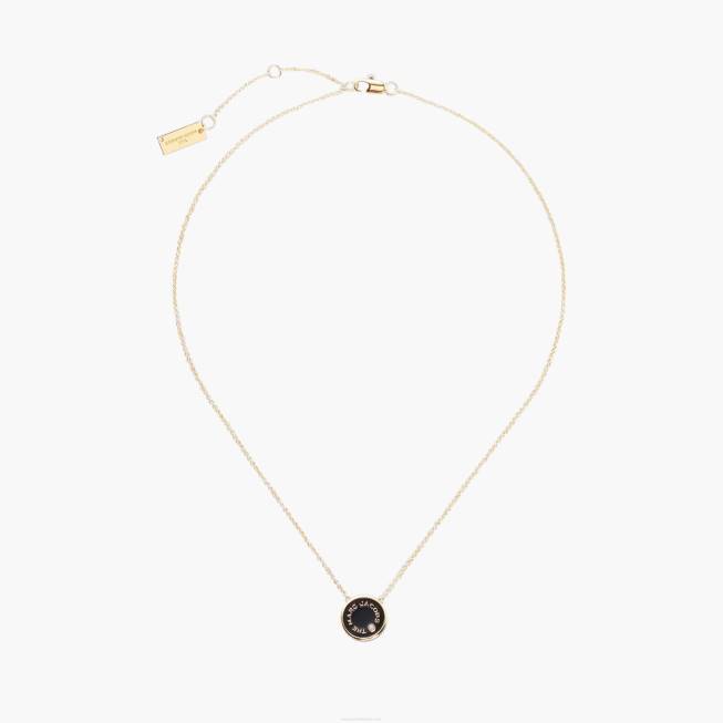 dk Marc Jacobs medaljonvedhænget creme/guld 402Z419