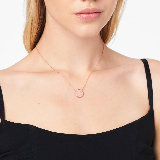 dk Marc Jacobs medaljonvedhænget sand/rosaguld 402Z420