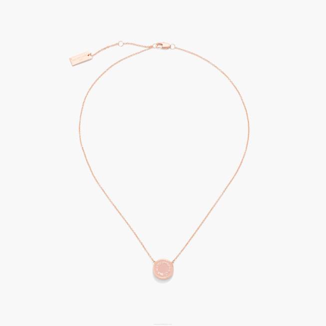 dk Marc Jacobs medaljonvedhænget sand/rosaguld 402Z420