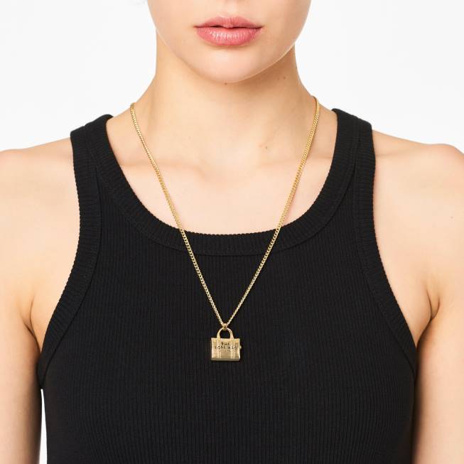 dk Marc Jacobs mulepose halskæde lys antik guld 402Z413