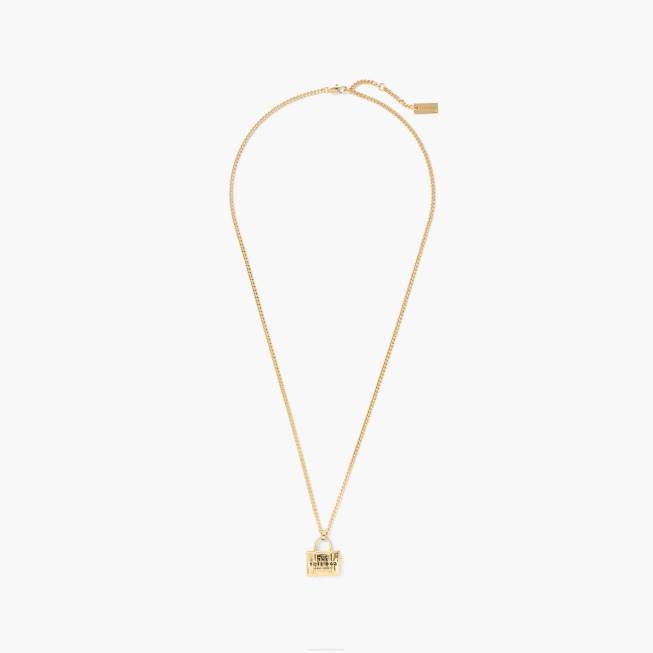 dk Marc Jacobs mulepose halskæde lys antik guld 402Z413