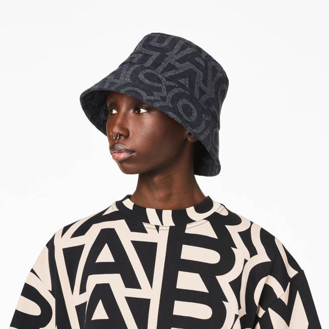 dk Marc Jacobs monogram bøttehat sort 402Z392