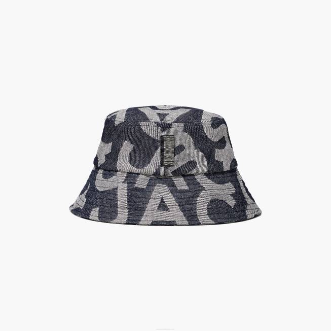 dk Marc Jacobs monogrammet denim bøttehat denimblå 402Z393