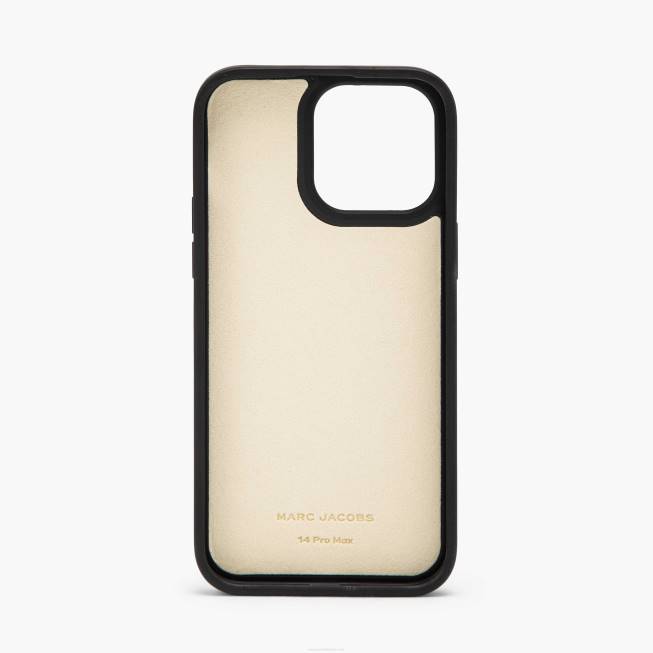 dk Marc Jacobs monogrammet iphone 14 pro max 3d etui sort/hvid 402Z403