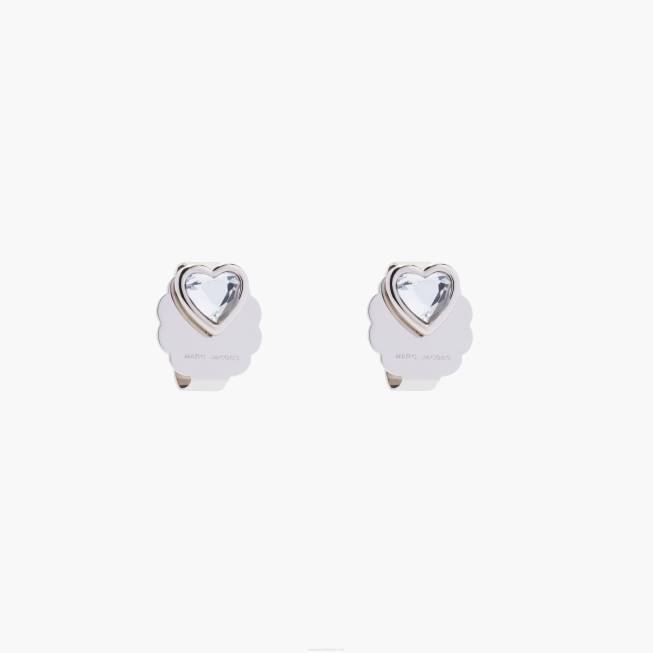 dk Marc Jacobs de charmerede hjerte øreringe krystal/sølv 402Z442