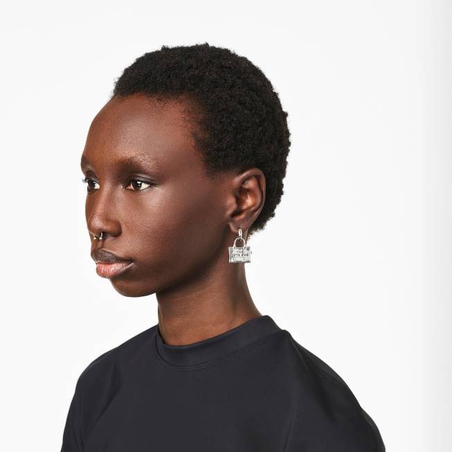 dk Marc Jacobs mulepose øreringene lys antik sølv 402Z435