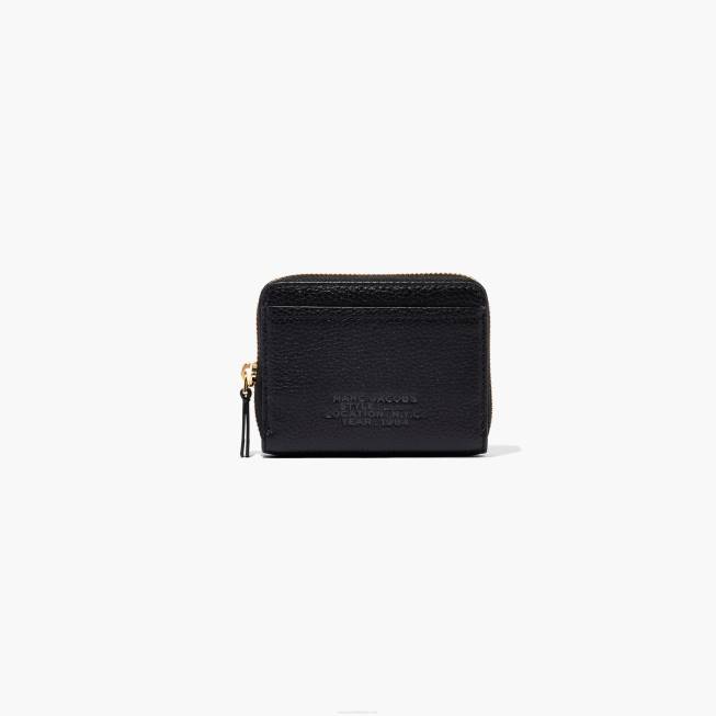 dk Marc Jacobs læderlynlåsen omkring tegnebogen sort 402Z296