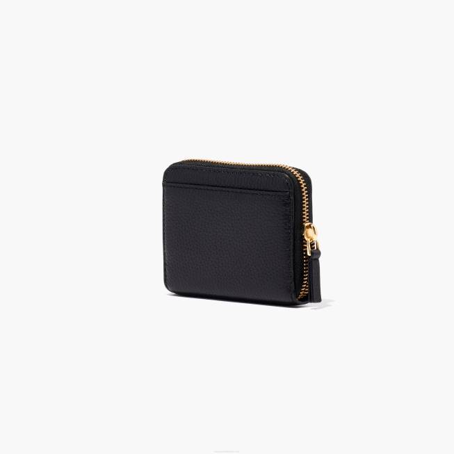 dk Marc Jacobs læderlynlåsen omkring tegnebogen sort 402Z296